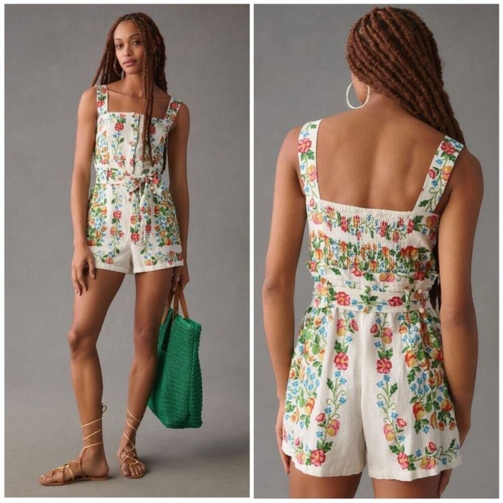 Farm Rio Tropical Romance Romper